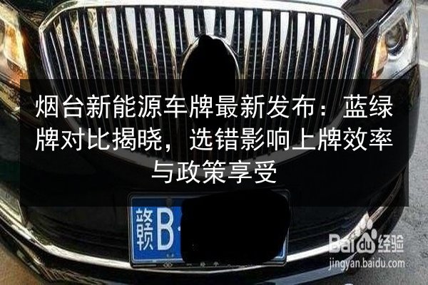 烟台新能源车牌最新发布:蓝绿牌对比揭晓,选错影响上牌效率与政策享受 第3张 烟台新能源车牌最新发布:蓝绿牌对比揭晓,选错影响上牌效率与政策享受 第3张