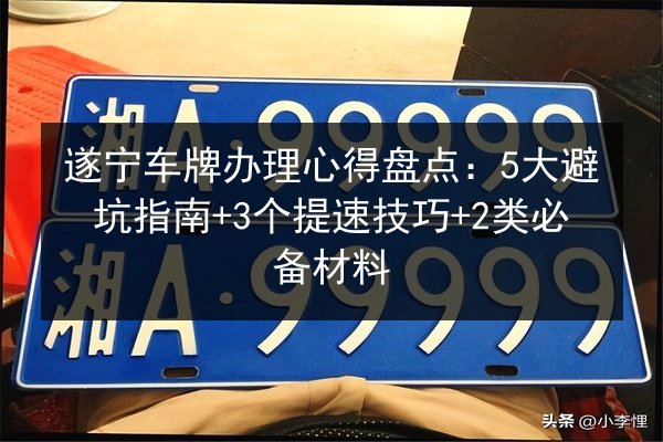 遂宁车牌办理心得盘点：5大避坑指南+3个提速技巧+2类必备材料