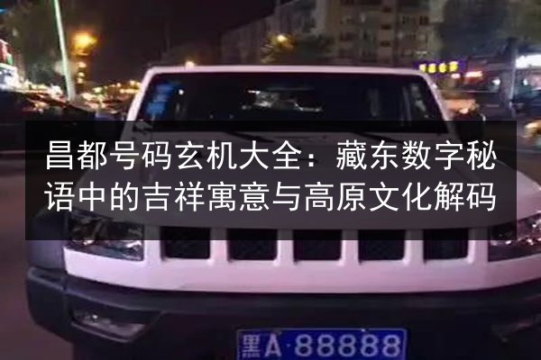 昌都号码玄机大全:藏东数字秘语中的吉祥寓意与高原文化解码 第2张 昌都号码玄机大全:藏东数字秘语中的吉祥寓意与高原文化解码 第2张