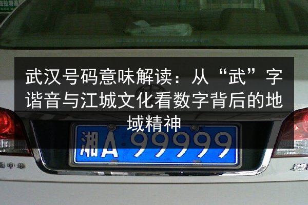 武汉号码意味解读:从“武”字谐音与江城文化看数字背后的地域精神 第3张 武汉号码意味解读:从“武”字谐音与江城文化看数字背后的地域精神 第3张