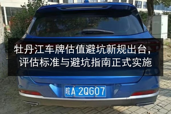牡丹江车牌估值避坑新规出台，评估标准与避坑指南正式实施