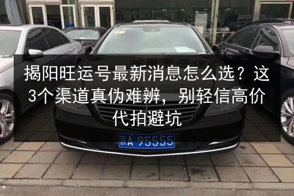 揭阳旺运号最新消息怎么选?这3个渠道真伪难辨,别轻信高价代拍避坑 第3张 揭阳旺运号最新消息怎么选?这3个渠道真伪难辨,别轻信高价代拍避坑 第3张