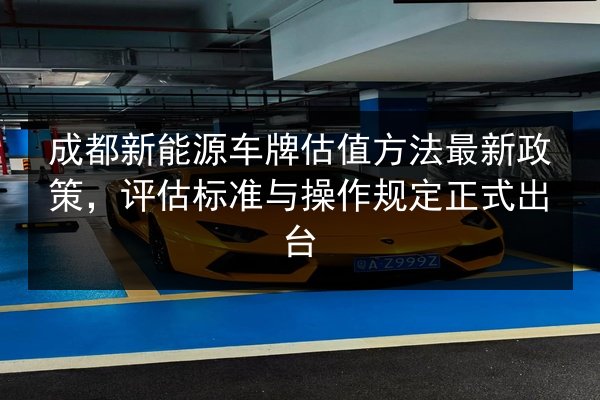 成都新能源车牌估值方法最新政策,评估标准与操作规定正式出台 第3张 成都新能源车牌估值方法最新政策,评估标准与操作规定正式出台 第3张