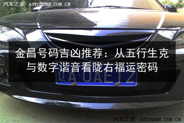 金昌号码吉凶推荐：从五行生克与数字谐音看陇右福运密码
