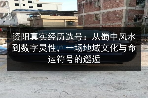 资阳真实经历选号:从蜀中风水到数字灵性,一场地域文化与命运符号的邂逅 第3张 资阳真实经历选号:从蜀中风水到数字灵性,一场地域文化与命运符号的邂逅 第3张