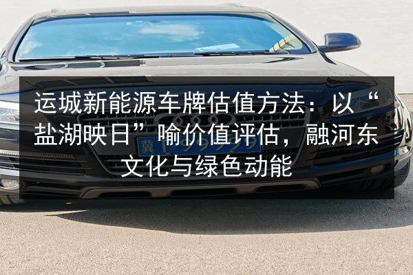 运城新能源车牌估值方法：以“盐湖映日”喻价值评估，融河东文化与绿色动能 第1张