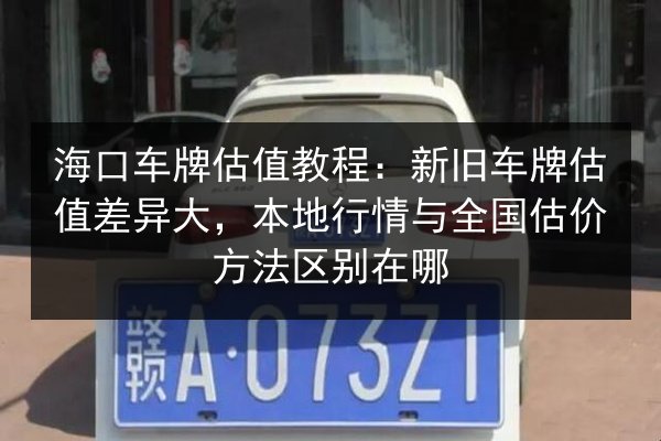 海口车牌估值教程：新旧车牌估值差异大，本地行情与全国估价方法区别在哪