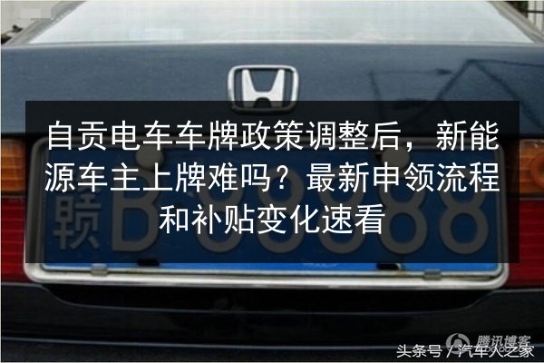 自贡电车车牌政策调整后，新能源车主上牌难吗？最新申领流程和补贴变化速看 第3张