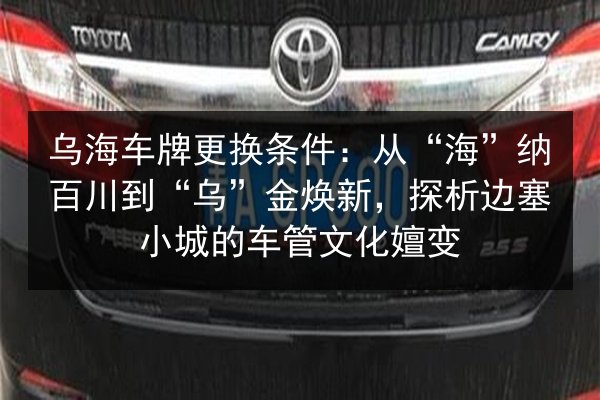 乌海车牌更换条件:从“海”纳百川到“乌”金焕新,探析边塞小城的车管文化嬗变 第3张 乌海车牌更换条件:从“海”纳百川到“乌”金焕新,探析边塞小城的车管文化嬗变 第3张
