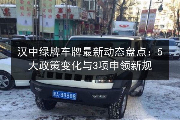 汉中绿牌车牌最新动态盘点：5大政策变化与3项申领新规