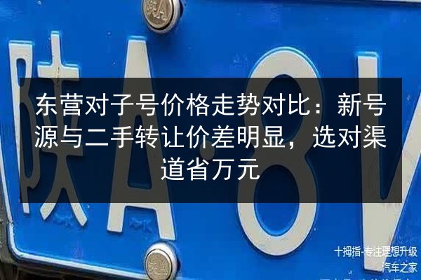 东营对子号价格走势对比:新号源与二手转让价差明显,选对渠道省万元 第1张 东营对子号价格走势对比:新号源与二手转让价差明显,选对渠道省万元 第1张
