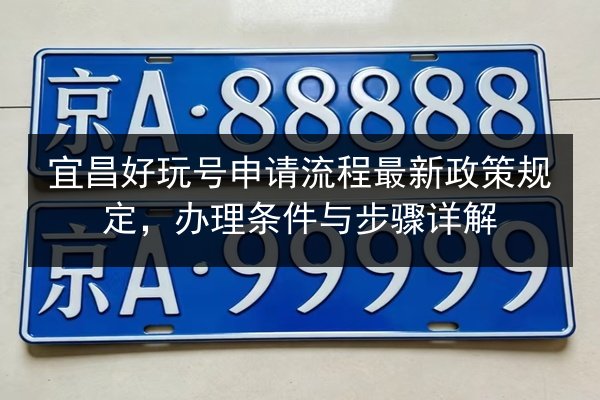 宜昌好玩号申请流程最新政策规定，办理条件与步骤详解
