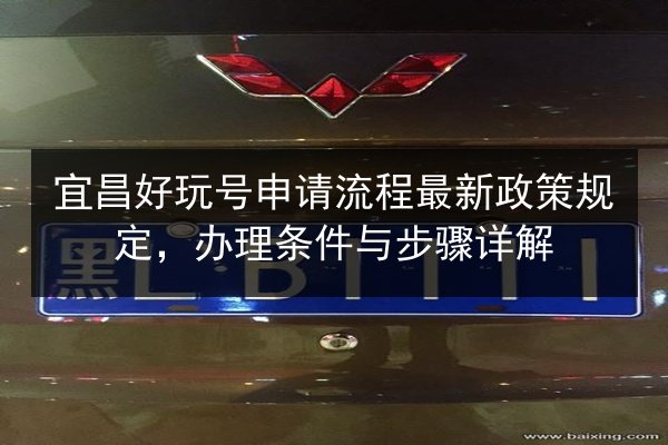 宜昌好玩号申请流程最新政策规定，办理条件与步骤详解 第3张