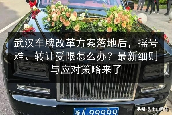 武汉车牌改革方案落地后，摇号难、转让受限怎么办？最新细则与应对策略来了 第2张