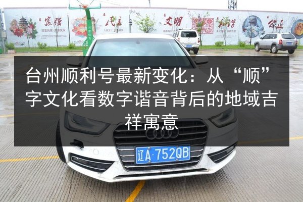 台州顺利号最新变化：从“顺”字文化看数字谐音背后的地域吉祥寓意 第2张
