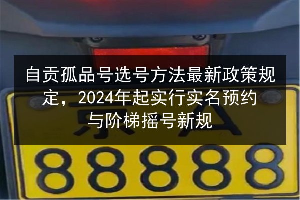 自贡孤品号选号方法最新政策规定,2024年起实行实名预约与阶梯摇号新规 第2张 自贡孤品号选号方法最新政策规定,2024年起实行实名预约与阶梯摇号新规 第2张