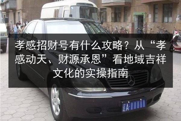 孝感招财号有什么攻略？从“孝感动天、财源承恩”看地域吉祥文化的实操指南 第3张