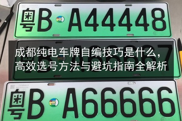 成都纯电车牌自编技巧是什么，高效选号方法与避坑指南全解析 第3张