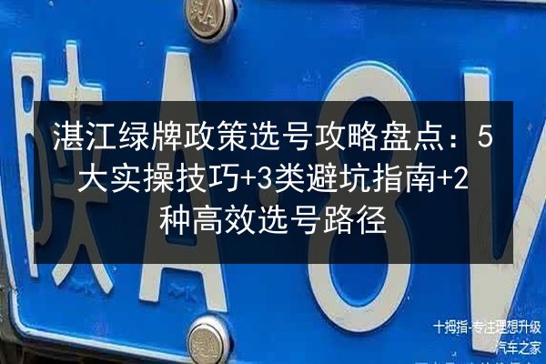 湛江绿牌政策选号攻略盘点：5大实操技巧+3类避坑指南+2种高效选号路径 第2张