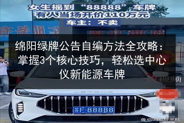 绵阳绿牌公告自编方法全攻略：掌握3个核心技巧，轻松选中心仪新能源车牌