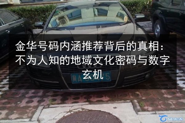 金华号码内涵推荐背后的真相：不为人知的地域文化密码与数字玄机