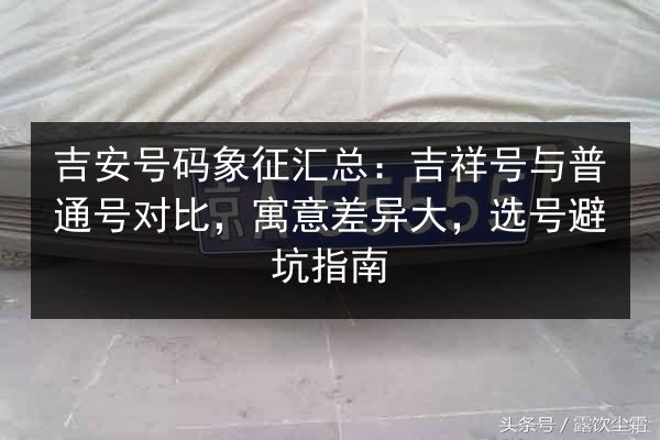 吉安号码象征汇总:吉祥号与普通号对比,寓意差异大,选号避坑指南 第3张 吉安号码象征汇总:吉祥号与普通号对比,寓意差异大,选号避坑指南 第3张
