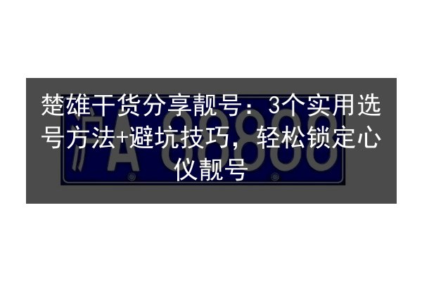 楚雄干货分享靓号:3个实用选号方法+避坑技巧,轻松锁定心仪靓号 第2张 楚雄干货分享靓号:3个实用选号方法+避坑技巧,轻松锁定心仪靓号 第2张