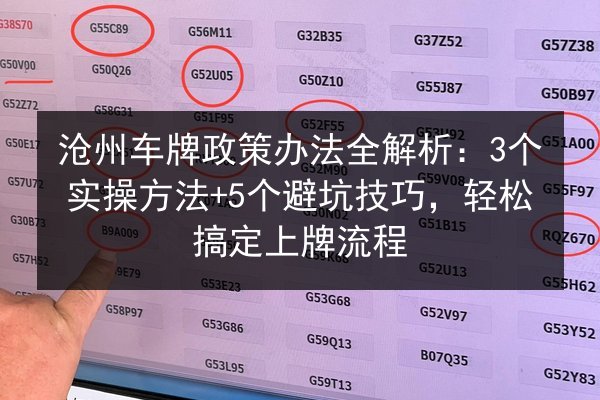 沧州车牌政策办法全解析:3个实操方法+5个避坑技巧,轻松搞定上牌流程 第2张 沧州车牌政策办法全解析:3个实操方法+5个避坑技巧,轻松搞定上牌流程 第2张
