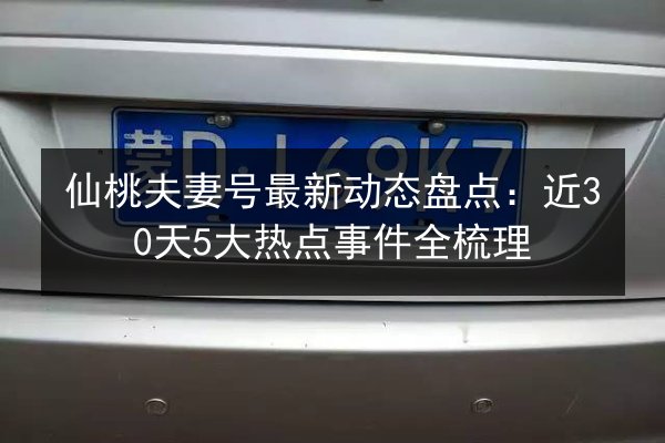 仙桃夫妻号最新动态盘点：近30天5大热点事件全梳理