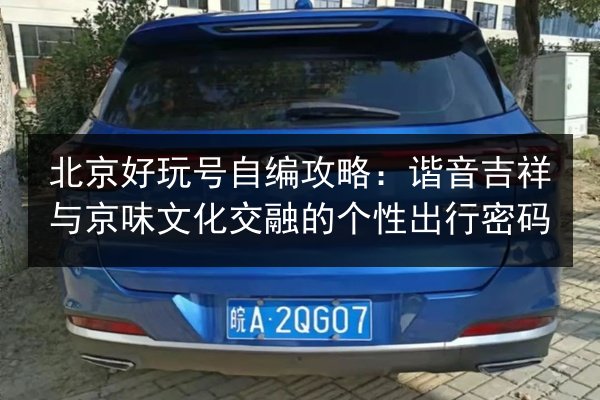 北京好玩号自编攻略:谐音吉祥与京味文化交融的个性出行密码 第2张 北京好玩号自编攻略:谐音吉祥与京味文化交融的个性出行密码 第2张