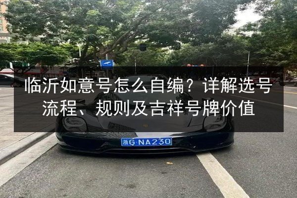 临沂如意号怎么自编？详解选号流程、规则及吉祥号牌价值 第2张