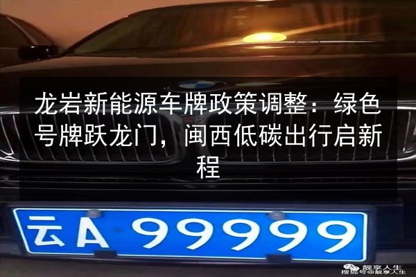 龙岩新能源车牌政策调整:绿色号牌跃龙门,闽西低碳出行启新程 第3张 龙岩新能源车牌政策调整:绿色号牌跃龙门,闽西低碳出行启新程 第3张