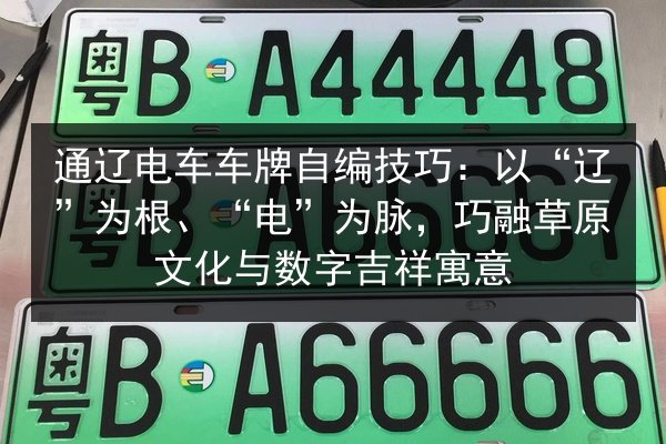 通辽电车车牌自编技巧：以“辽”为根、“电”为脉，巧融草原文化与数字吉祥寓意
