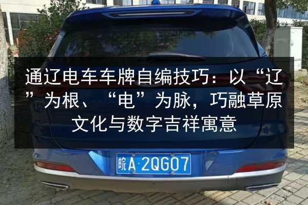 通辽电车车牌自编技巧：以“辽”为根、“电”为脉，巧融草原文化与数字吉祥寓意 第2张