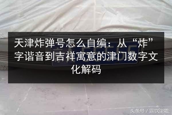 天津炸弹号怎么自编:从“炸”字谐音到吉祥寓意的津门数字文化解码 第2张 天津炸弹号怎么自编:从“炸”字谐音到吉祥寓意的津门数字文化解码 第2张