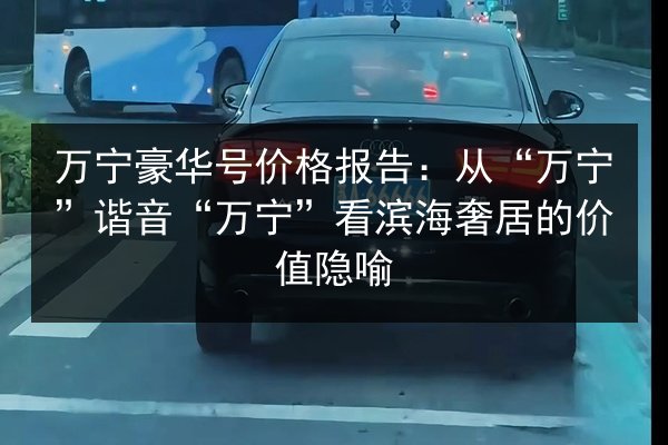 万宁豪华号价格报告:从“万宁”谐音“万宁”看滨海奢居的价值隐喻 第3张 万宁豪华号价格报告:从“万宁”谐音“万宁”看滨海奢居的价值隐喻 第3张