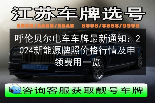 呼伦贝尔电车车牌最新通知：2024新能源牌照价格行情及申领费用一览 第2张