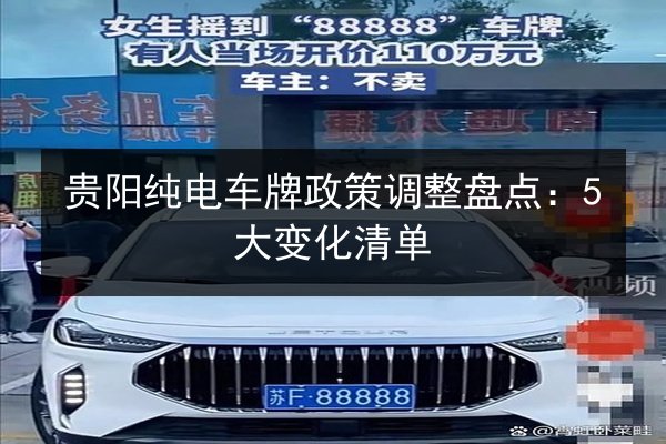 贵阳纯电车牌政策调整盘点:5大变化清单 第2张 贵阳纯电车牌政策调整盘点:5大变化清单 第2张