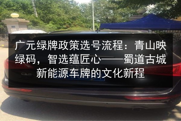 广元绿牌政策选号流程：青山映绿码，智选蕴匠心——蜀道古城新能源车牌的文化新程
