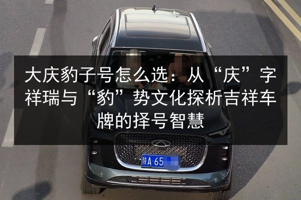 大庆豹子号怎么选：从“庆”字祥瑞与“豹”势文化探析吉祥车牌的择号智慧