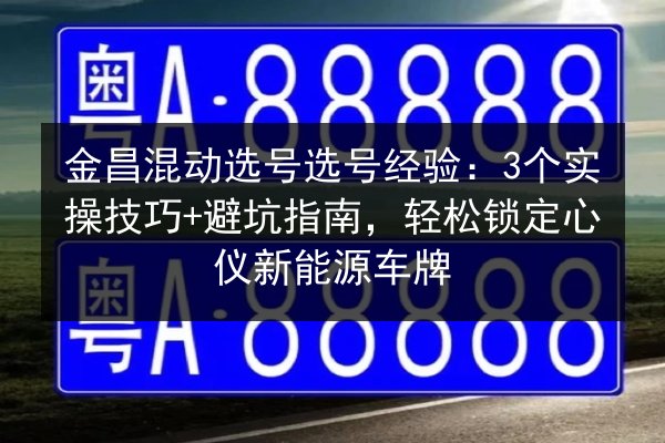 金昌混动选号选号经验:3个实操技巧+避坑指南,轻松锁定心仪新能源车牌 第3张 金昌混动选号选号经验:3个实操技巧+避坑指南,轻松锁定心仪新能源车牌 第3张
