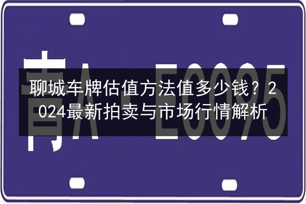 聊城车牌估值方法值多少钱?2024最新拍卖与市场行情解析 第2张 聊城车牌估值方法值多少钱?2024最新拍卖与市场行情解析 第2张