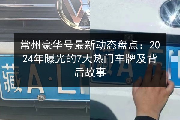 常州豪华号最新动态盘点：2024年曝光的7大热门车牌及背后故事
