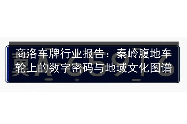 商洛车牌行业报告:秦岭腹地车轮上的数字密码与地域文化图谱 第2张 商洛车牌行业报告:秦岭腹地车轮上的数字密码与地域文化图谱 第2张