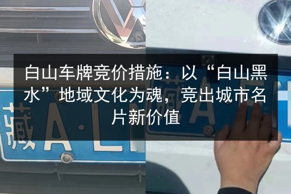 白山车牌竞价措施:以“白山黑水”地域文化为魂,竞出城市名片新价值 第2张 白山车牌竞价措施:以“白山黑水”地域文化为魂,竞出城市名片新价值 第2张