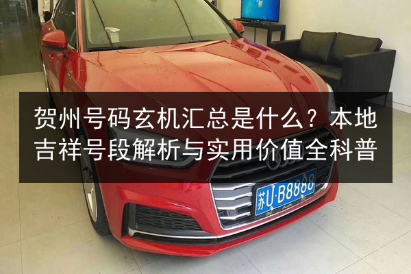 贺州号码玄机汇总是什么？本地吉祥号段解析与实用价值全科普