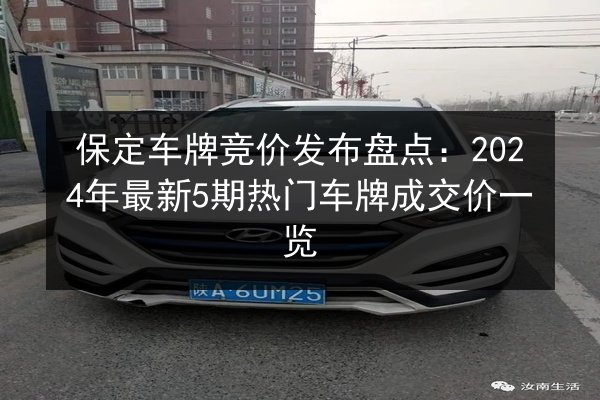 保定车牌竞价发布盘点:2024年最新5期热门车牌成交价一览 第2张 保定车牌竞价发布盘点:2024年最新5期热门车牌成交价一览 第2张