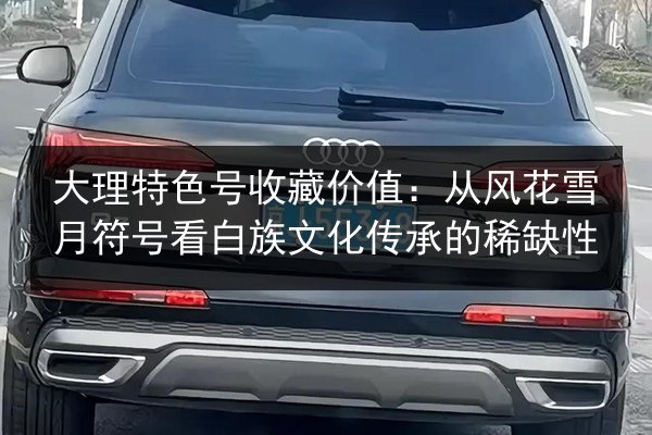 大理特色号收藏价值:从风花雪月符号看白族文化传承的稀缺性 第2张 大理特色号收藏价值:从风花雪月符号看白族文化传承的稀缺性 第2张