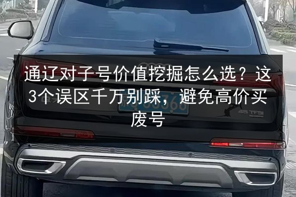 通辽对子号价值挖掘怎么选？这3个误区千万别踩，避免高价买废号 第3张