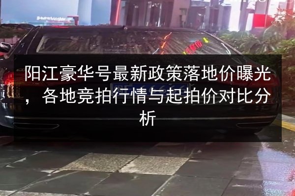 阳江豪华号最新政策落地价曝光,各地竞拍行情与起拍价对比分析 第3张 阳江豪华号最新政策落地价曝光,各地竞拍行情与起拍价对比分析 第3张
